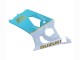 Preisgünstige Suzuki GSXR 1000 Motorrad Verkleidung 2003-2004 - Weiss Hellblau Gold