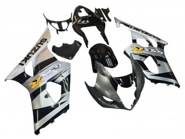 Preisgünstige Suzuki GSXR 1000 Motorrad Verkleidung 2003-2004 - Glanzendes Schwarz Silber Grau Gelb