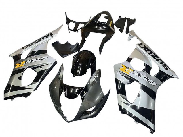 Preisgünstige Suzuki GSXR 1000 Motorrad Verkleidung 2003-2004 - Glanzendes Schwarz Silber Grau Gelb