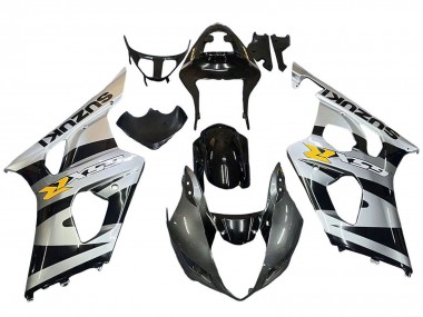Preisgünstige Suzuki GSXR 1000 Motorrad Verkleidung 2003-2004 - Glanzendes Schwarz Silber Grau Gelb
