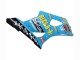 Preisgünstige Suzuki GSXR 1000 Motorrad Verkleidung 2003-2004 - Hellblau Gelb Schwarz Rizla Motul
