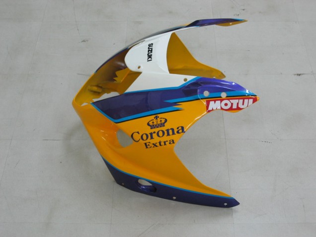 Preisgünstige Suzuki GSXR 1000 Motorrad Verkleidung 2003-2004 - Gelb Weiss Blau Schwarz Corona