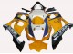 Preisgünstige Suzuki GSXR 1000 Motorrad Verkleidung 2003-2004 - Gelb Weiss Blau Schwarz Corona