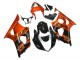 Preisgünstige Suzuki GSXR 1000 Motorrad Verkleidung 2003-2004 - Burnt Orange Glanzendes Schwarz