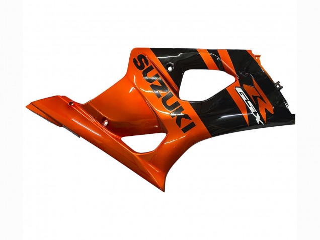 Preisgünstige Suzuki GSXR 1000 Motorrad Verkleidung 2003-2004 - Burnt Orange Glanzendes Schwarz