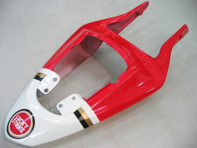 Preisgünstige Suzuki GSXR 1000 Motorrad Verkleidung 2003-2004 - Weiss Rot Motul Lucky Strike