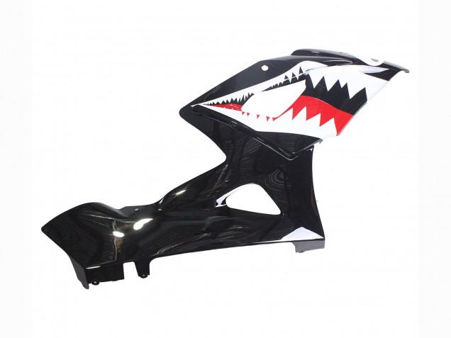 Preisgünstige Suzuki GSXR 1000 Motorrad Verkleidung 2005-2006 - Glanzendes Schwarz Rot Weiss Hai