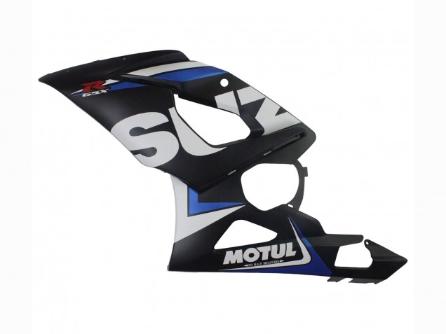 Preisgünstige Suzuki GSXR 1000 Motorrad Verkleidung 2005-2006 - Schwarz Blau Weiss Motul