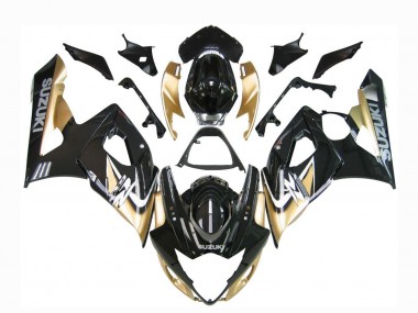 Preisgünstige Suzuki GSXR 1000 Motorrad Verkleidung 2005-2006 - Schwarzes Gold