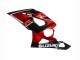 Preisgünstige Suzuki GSXR 1000 Motorrad Verkleidung 2005-2006 - Rot Glanzendes Schwarz