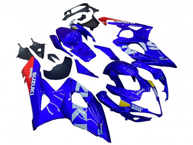 Preisgünstige Suzuki GSXR 1000 Motorrad Verkleidung 2005-2006 - Blau Gelb Weiss Rot Motul
