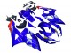 Preisgünstige Suzuki GSXR 1000 Motorrad Verkleidung 2005-2006 - Blau Gelb Weiss Rot Motul