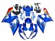 Preisgünstige Suzuki GSXR 1000 Motorrad Verkleidung 2005-2006 - Blau Gelb Rot Weiss