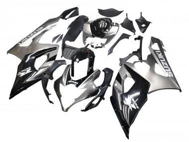 Preisgünstige Suzuki GSXR 1000 Motorrad Verkleidung 2005-2006 - Glanzendes Schwarz Grau
