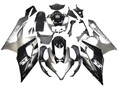 Preisgünstige Suzuki GSXR 1000 Motorrad Verkleidung 2005-2006 - Glanzendes Schwarz Grau