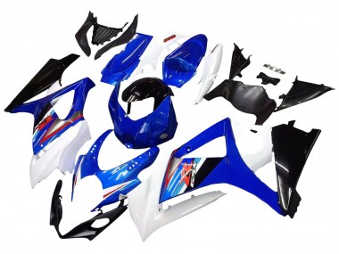 Preisgünstige Suzuki GSXR 1000 Motorrad Verkleidung 2007-2008 - Weiss Blau Schwarz Rot