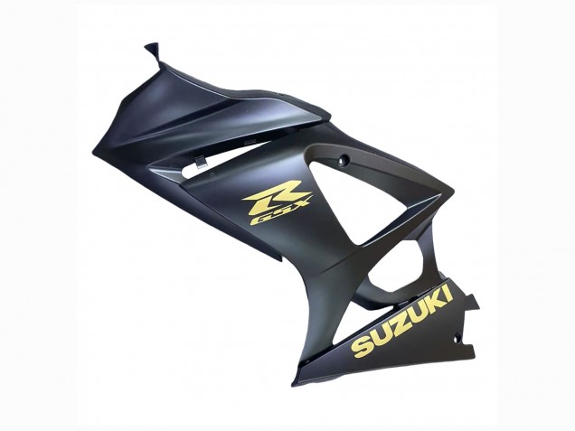 Preisgünstige Suzuki GSXR 1000 Motorrad Verkleidung 2007-2008 - Matt Schwarz Gold Aufkleber