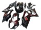 Preisgünstige Suzuki GSXR 1000 Motorrad Verkleidung 2007-2008 - Schwarz Rot Flamme