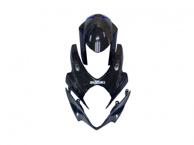 Preisgünstige Suzuki GSXR 1000 Motorrad Verkleidung Kit 2007-2008 - Blau Glanzendes Schwarz