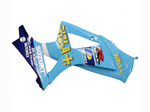 Preisgünstige Suzuki GSXR 1000 Motorrad Verkleidung 2007-2008 - Hellblau Gelb Schwarz Motul Rizla