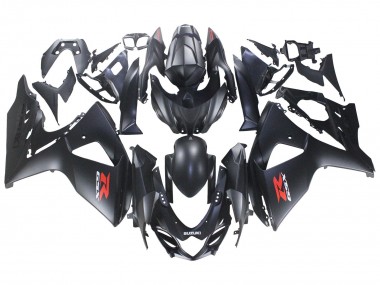 Preisgünstige Suzuki GSXR 1000 Motorrad Verkleidung 2007-2008 - Matt Schwarz Rot Aufkleber