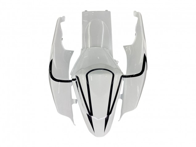 Preisgünstige Suzuki GSXR 1000 Motorrad Verkleidung 2007-2008 - Weiss Schwarz Alstare Corona Motul