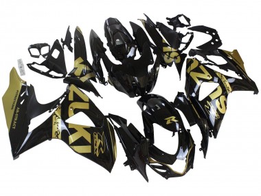 Preisgünstige Suzuki GSXR 1000 Motorrad Verkleidung 2009-2016 - Glanzendes Schwarz Gold