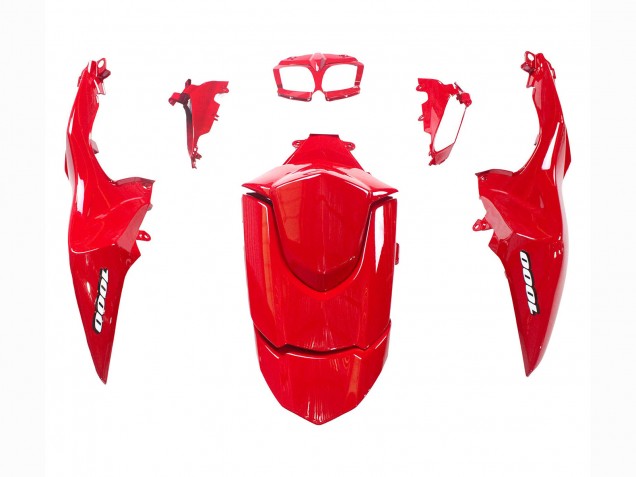 Preisgünstige Suzuki GSXR 1000 Motorrad Verkleidung Kit 2009-2016 - Glanzendes Schwarz Rot