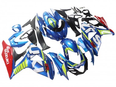 Preisgünstige Suzuki GSXR 1000 Motorrad Verkleidung 2009-2016 - Hellblau Grun Rot Motul