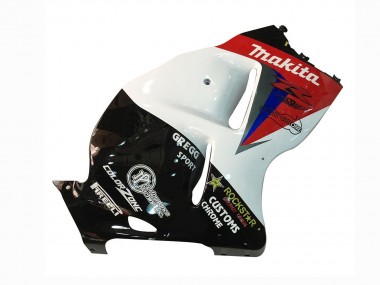 Preisgünstige Suzuki GSXR 1300 Hayabusa Motorrad Verkleidung 1996-2007 - Weiss Blau Rot Makita Schwarz