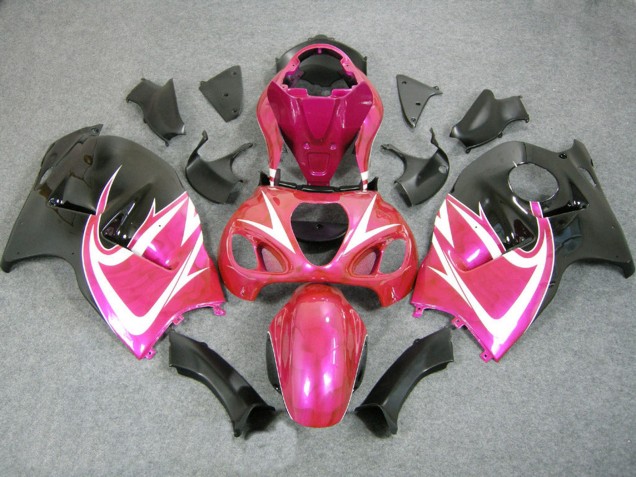 Preisgünstige Suzuki GSXR 1300 Hayabusa Motorrad Verkleidung 1996-2007 - Rosa Weiss Schwarz