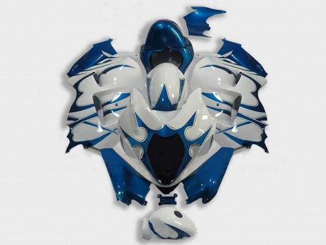 Preisgünstige Suzuki GSXR 1300 Hayabusa Motorrad Verkleidung 1996-2007 - Weiss Dunkel Blau