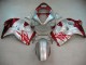 Preisgünstige Suzuki GSXR 1300 Hayabusa Motorrad Verkleidung 1996-2007 - Silber Rot Hayabusa