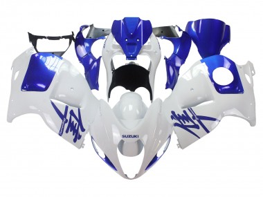 Preisgünstige Suzuki GSXR 1300 Hayabusa Motorrad Verkleidung 1996-2007 - Weiss Blau Hayabusa