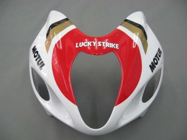Preisgünstige Suzuki GSXR 1300 Hayabusa Motorrad Verkleidung 1996-2007 - Weiss Rot Motul