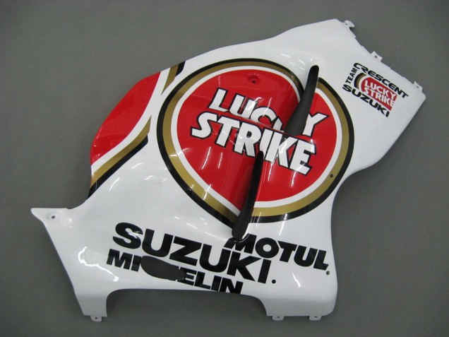 Preisgünstige Suzuki GSXR 1300 Hayabusa Motorrad Verkleidung 1996-2007 - Weiss Rot Motul