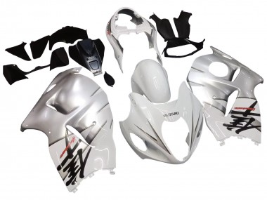 Preisgünstige Suzuki GSXR 1300 Hayabusa Motorrad Verkleidung 1996-2007 - Weiss Silber Hayabusa