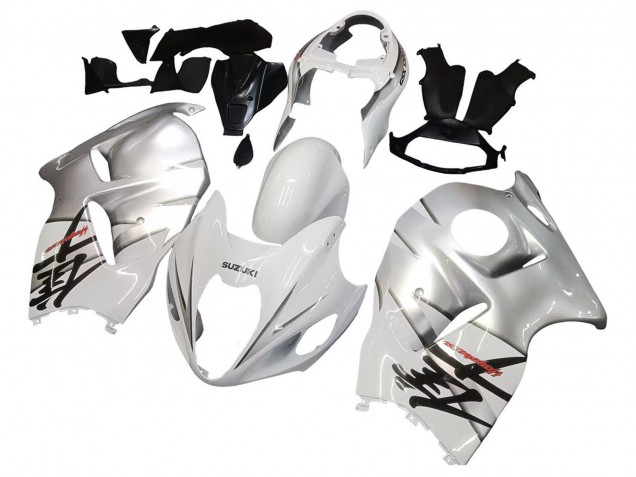 Preisgünstige Suzuki GSXR 1300 Hayabusa Motorrad Verkleidung 1996-2007 - Weiss Silber Hayabusa