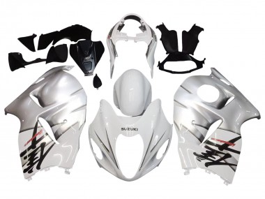 Preisgünstige Suzuki GSXR 1300 Hayabusa Motorrad Verkleidung 1996-2007 - Weiss Silber Hayabusa