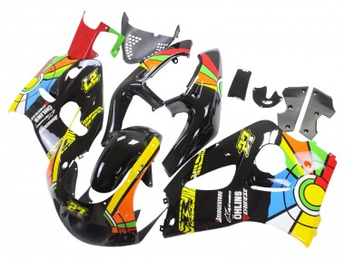 Preisgünstige Suzuki GSXR 600 / GSXR 750 Motorrad Verkleidung 1996-2000 - Schwarz Mehrfarbig 27