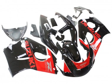 Preisgünstige Suzuki GSXR 600 / GSXR 750 Motorrad Verkleidung 1996-2000 - Schwarz Rot