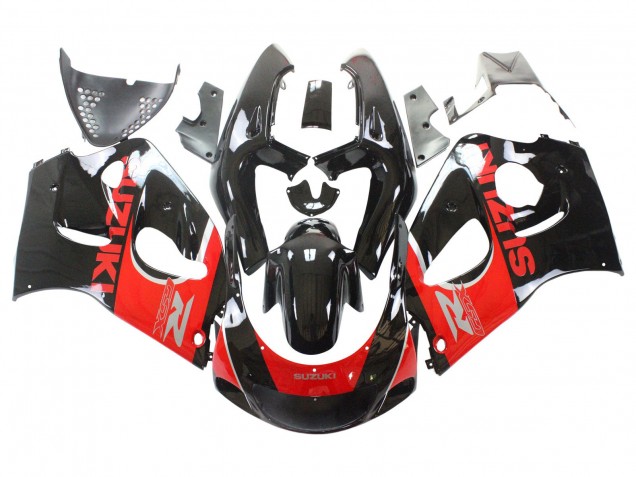 Preisgünstige Suzuki GSXR 600 / GSXR 750 Motorrad Verkleidung 1996-2000 - Schwarz Rot