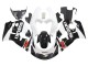 Preisgünstige Suzuki GSXR 600 / GSXR 750 Motorrad Verkleidung 1996-2000 - Schwarz Weiss