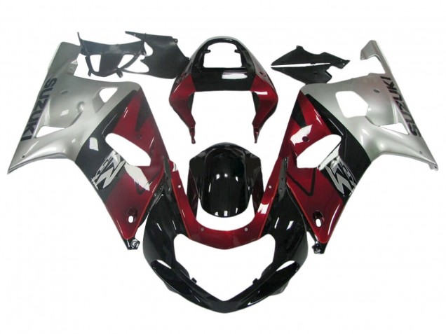 Preisgünstige Suzuki GSXR 600 / GSXR 750 Motorrad Verkleidung 1996-2000 - Dunkel Blau Weiss