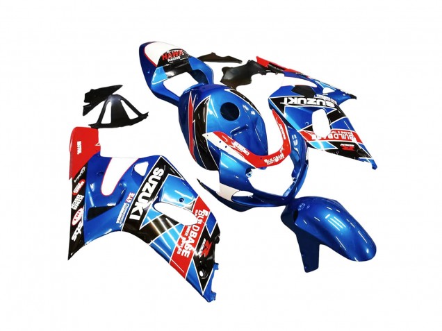 Preisgünstige Suzuki GSXR 600 / GSXR 750 Motorrad Verkleidung 2001-2003 - Blau Rot Rennen