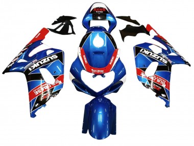 Preisgünstige Suzuki GSXR 600 / GSXR 750 Motorrad Verkleidung 2001-2003 - Blau Rot Rennen