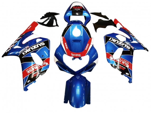 Preisgünstige Suzuki GSXR 600 / GSXR 750 Motorrad Verkleidung 2001-2003 - Blau Rot Rennen