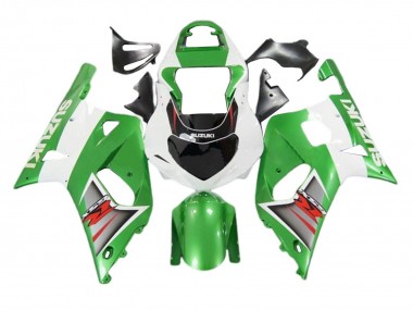 Preisgünstige Suzuki GSXR 600 / GSXR 750 Motorrad Verkleidung 2001-2003 - Weiss Grun Silber Rot Schwarz