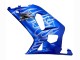 Preisgünstige Suzuki GSXR 600 / GSXR 750 Motorrad Verkleidung 2001-2003 - Blau mit Weiss Flamme