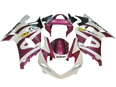 Preisgünstige Suzuki GSXR 600 / GSXR 750 Motorrad Verkleidung 2001-2003 - Weiss Rosa Gelb